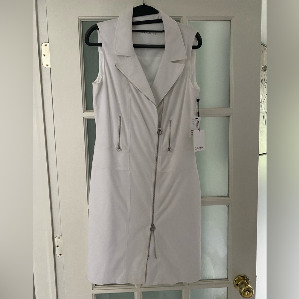 CALVIN KLEIN white dress